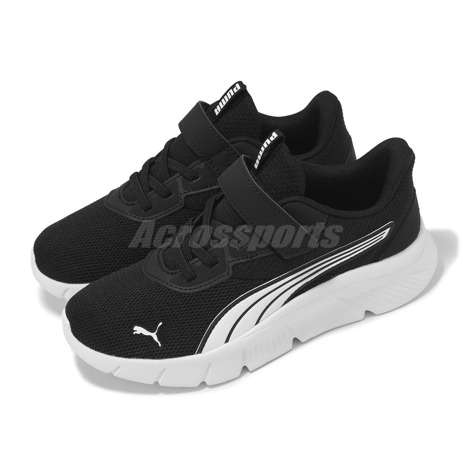 Puma FlexFocus Modern ACPlusPS Black White Kids Preschool Running Shoe 401519-01