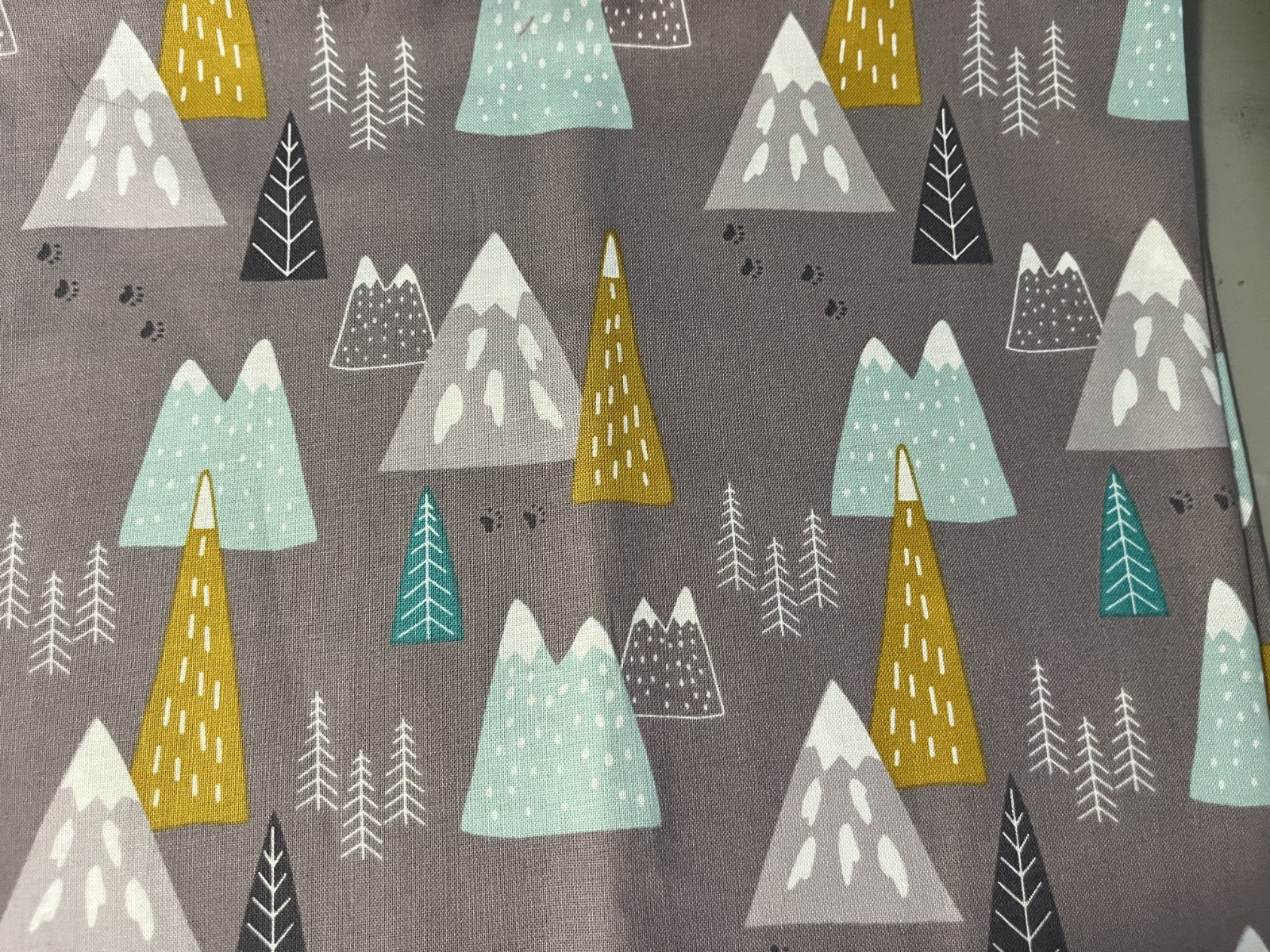 Anne Waters 25-5-166 Cotton Fabric Remnant 20x43 Mountains Quilting Hobby Lobby