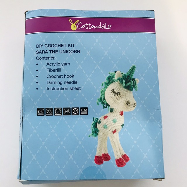 Crochet Unicorn DIY Kit Saraâ Cottondalefactory arts & Craft for sale