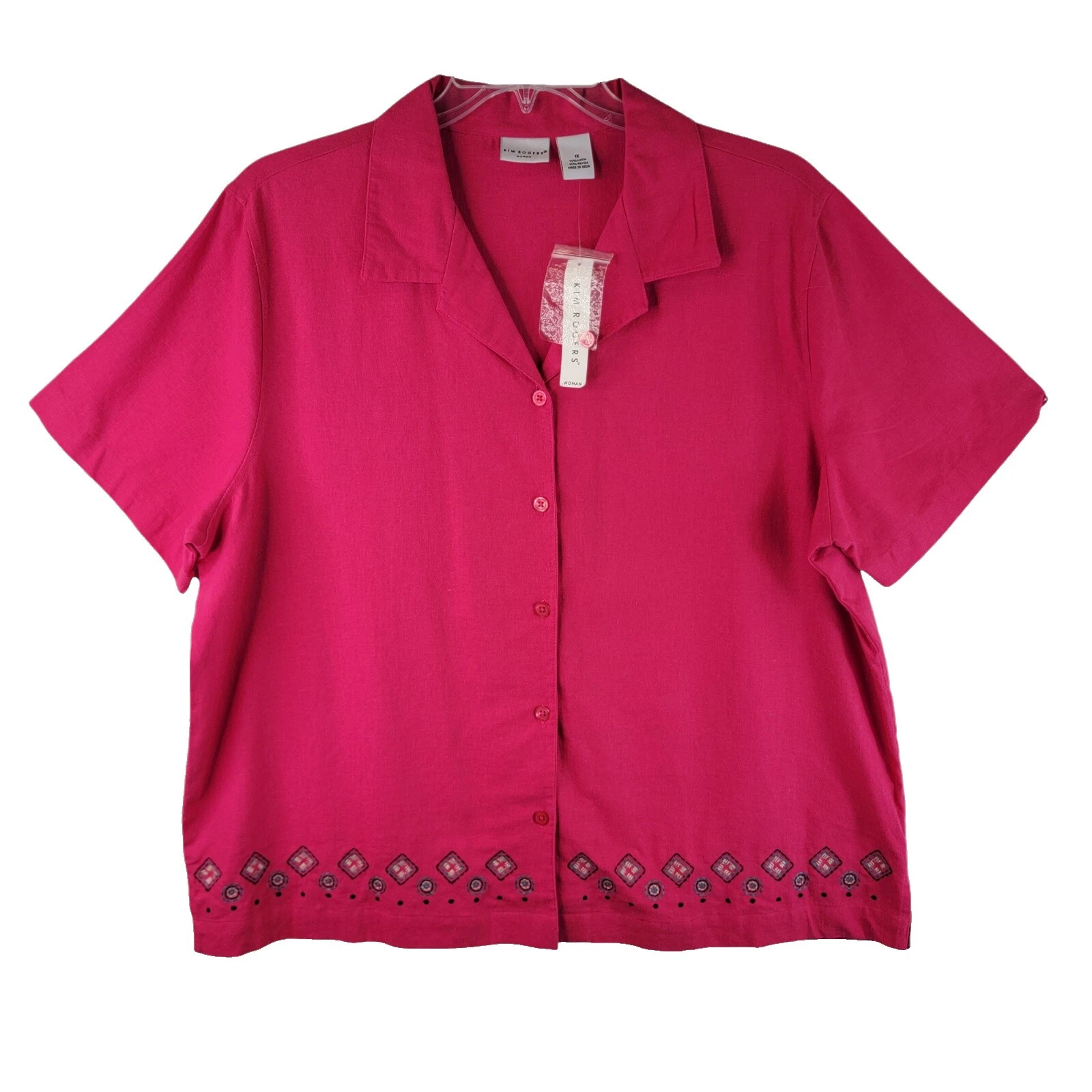 Prendas para el torso Informales de lino para mujer Kim Rogers Sólido