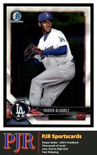 2018 Bowman Chrome #BCP22 Yadier Alvarez Los Angeles Dodgers  BUY 4 - 35% OFF