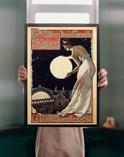La Grande Lunette 1900 POSTERDRUCK Paris Jugendstil Vintage Wandbild Deko