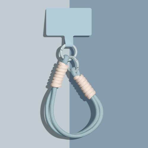 1 Piece Mobile Phone Lanyard Pendant Wristband Solid Color Short Keychain GF - Zdjęcie 8 z 22