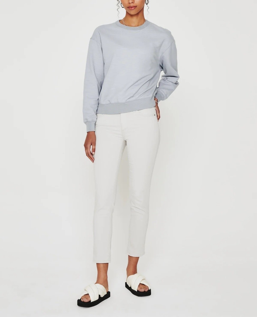 AG Jeans Womens ⭐️ Prima Cigarette Crop Sateen Pants ⭐️ Gray