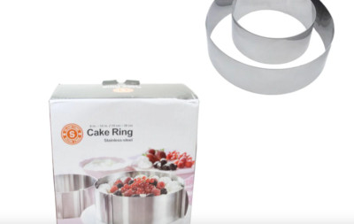 Verstellbare Edelstahl Kuchen Ring Backform Schneider Schicht Werkzeug 16-30 CM