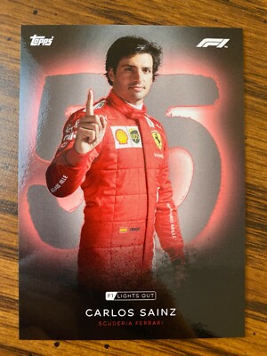 CARLOS SAINZ 2021 Topps Formula 1 Lights Out Base Card - F1 Driver