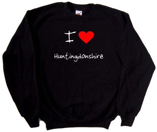 I Love Heart Huntingdonshire Sweatshirt - 第 1/1 張圖片