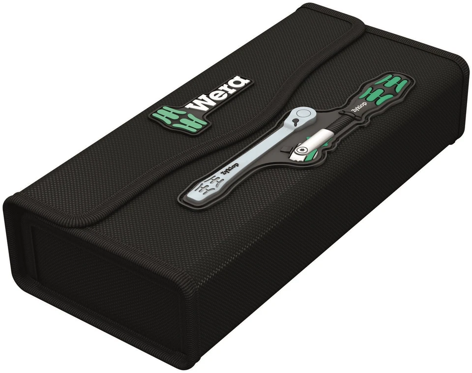 Wera Kraftform Kompakt Zyklop MS1 Metal Speed Socket Wrench Set 1/4" 05135949001 - Image 2 of 4