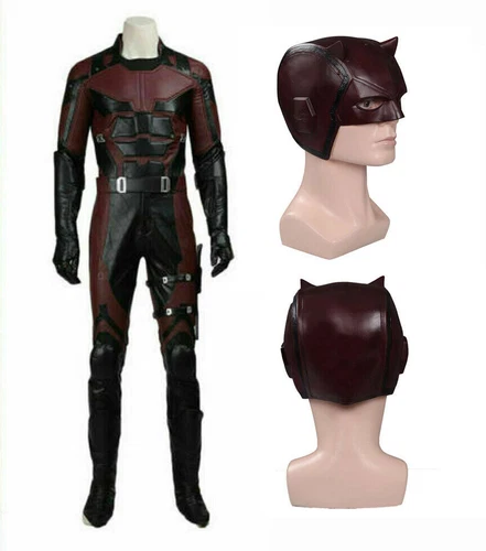 Disfraz de cosplay de Daredevil Matthew Michael Murdock Halloween Conjunto accesorios Máscara - Imagen 1 de 13
