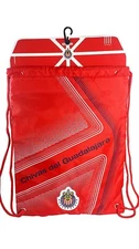 Chivas Authentic Official Licensed Soccer Cinch Bag (Medium, Red Arrow) [Sport.]