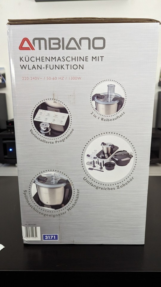 Ambiano Küchenmaschine Gt Sf Kmw 02 Test Ambiano Küchenmaschine - WLAN - Touchscreen - Dampfgaraufsatz - GT-SF