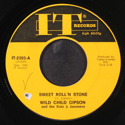 WILD CHILD GIPSON: sweet roll'n stone / my kinduva blues IT 7'' Single 45 RPM
