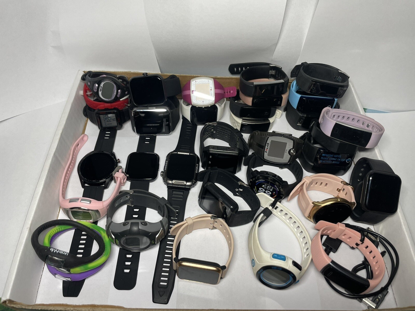 Large lot of 35 Smart Watches Huge Variety Resale Discount Wholesale
