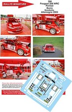 DECALS 1/24 REF 0590 PEUGEOT 206 WRC RALLYE GERMANY 2003 DEUTSCHLAND