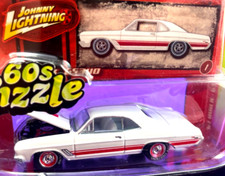 Johnny White Lightning 1967 Buick, bianco int. e fulmine bianco su gomme h1