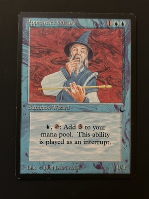 Apprentice Wizard | MtG Magic The Dark | English | Near Mint-Mint (NM-M)