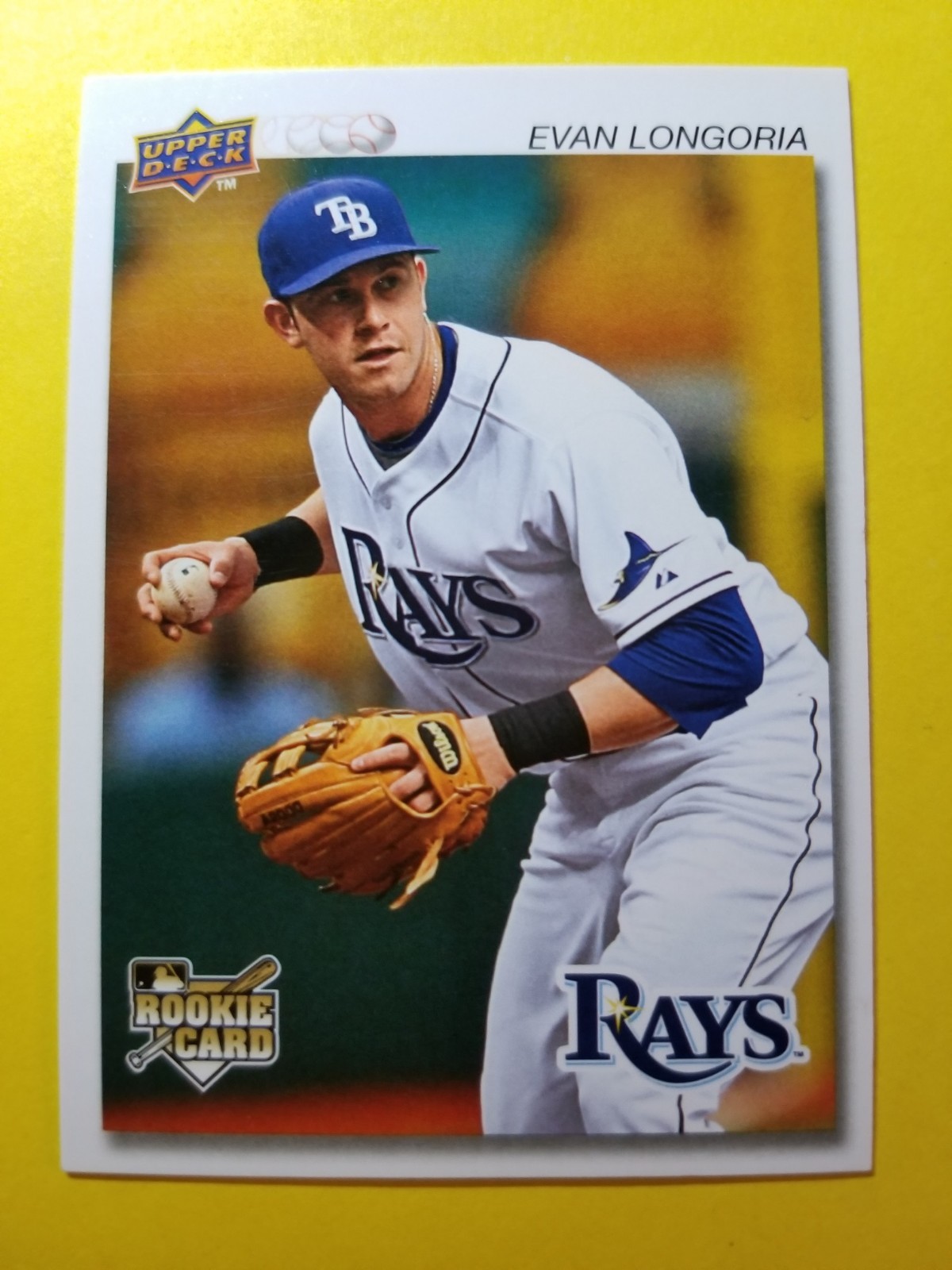 EVAN LONGORIA * RC ROOKIE 113 TAMPA BAY RAYS * 2008 UPPER DECK