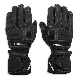 Spada Storm Ce WP Motorcycle Gloves Mens Waterproof Leather Black