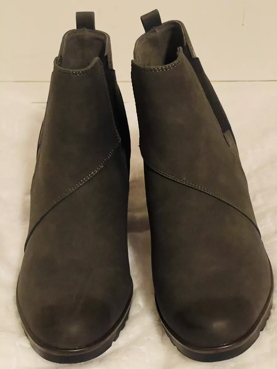 Dept 222 Ankle Boots Wedge Size 8M Charcoal Grey New Without Box