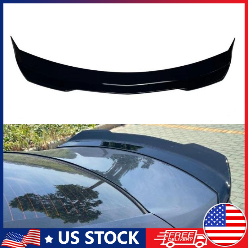 Gloss Black High Kick Duckbill Spoiler for 20-25 Cadillac CT4 V Blackwing
