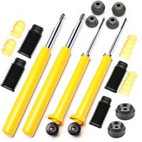 4X TA Sport-StoßDÄMpfer GAS Vorne Hinten + 4 Domlager + Staubschutz - Audi 80