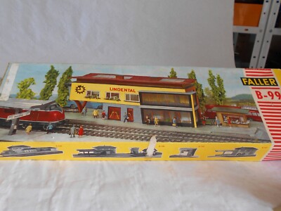 Vintage Faller Gebäude Leerkarton für B99 Lindentalbahnhof 60er Jahre Spur HO