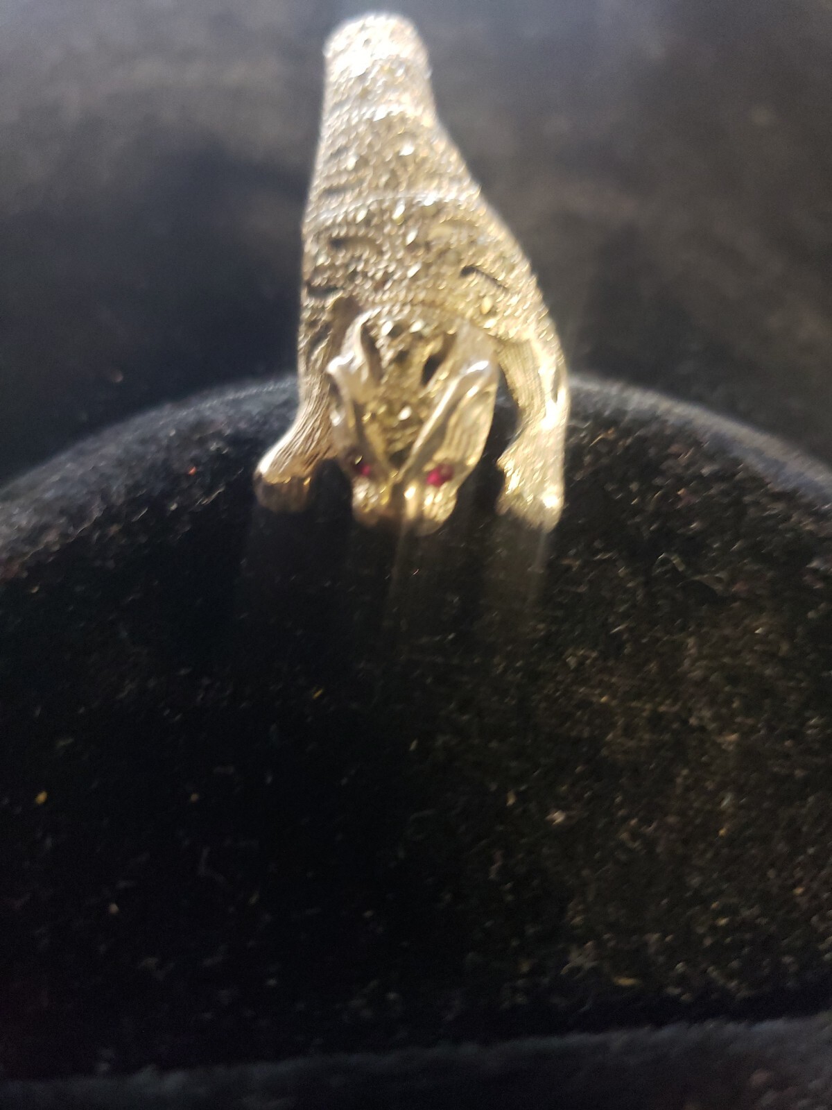 Vt Sterling Silver Marcasite Ruby Articulated Jag… - image 21