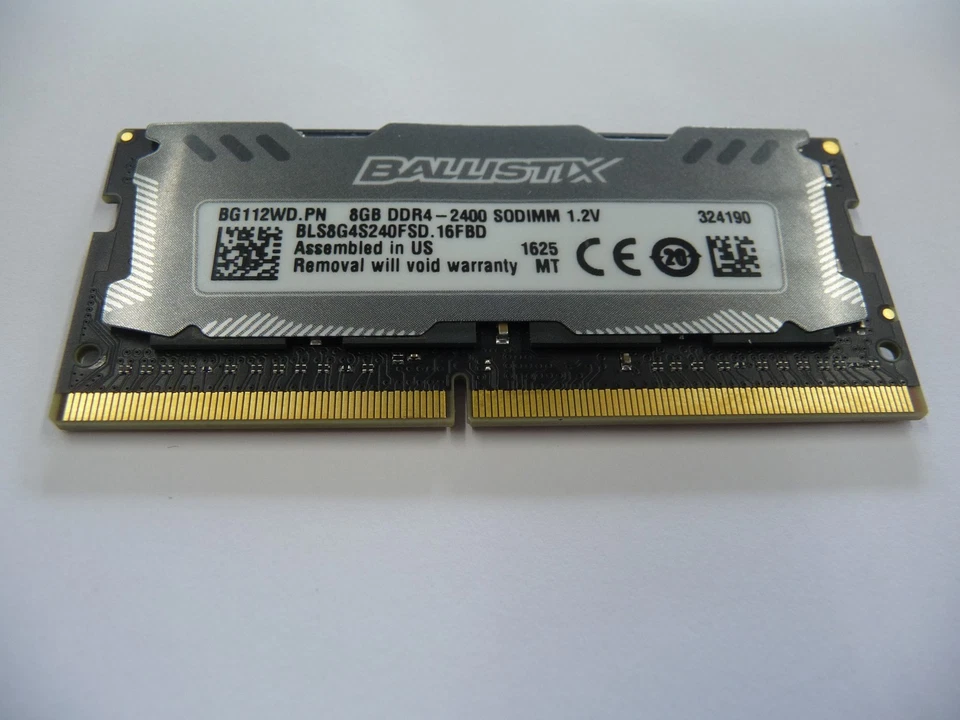 Ballistix Sport LT 8GB Single DDR4 2400 MT/s (PC4-19200) SODIMM 260-Pin Memory - Image 4 of 4