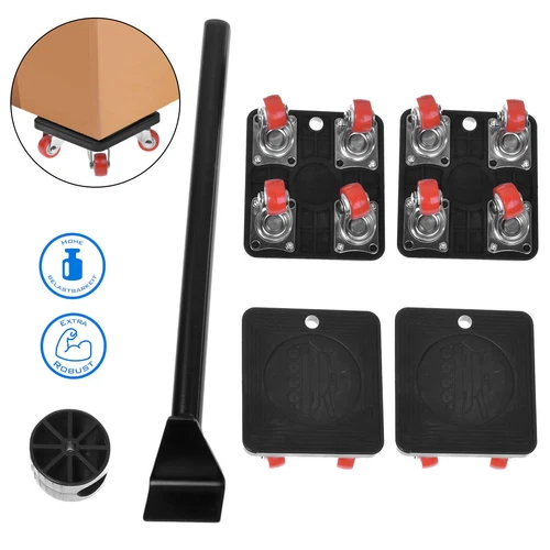 5tlg Transportroller Set 400 kg Möbelheber Umzughelfer Möbelrollen Möbelrücker - Bild 9 von 13