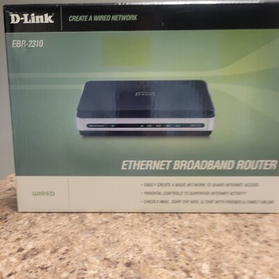 D-Link EBR-2310 4-Port 10/100 Wired Ethernet Broadband Router NIB