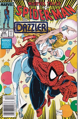 US-MARVEL TALES 230 - Todd McFarlane Cover! AMAZING SPIDER-MAN 230  DAZZLER 1989