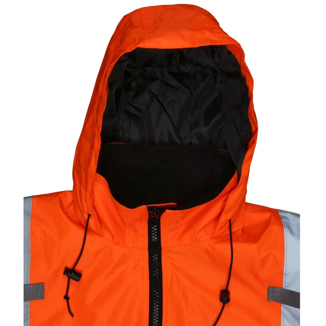 REFLECTIVE BOMBER JACKET HI-VIS ORANGE WATERPROOF MCR SAFETY CLASS 3 (SM - 5XL) - product detail image 6