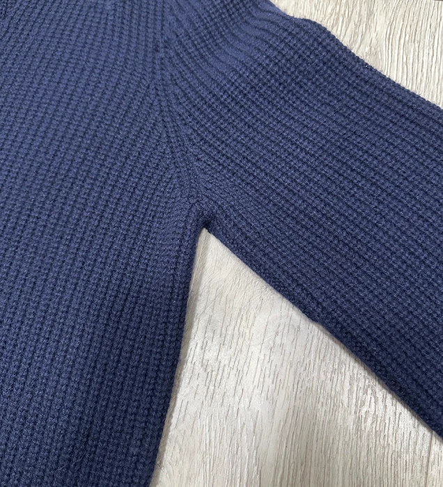 Brunelli Cucinelli Navy Shawl Cardigan Wool Cashmere Silk Blend IT 52 / L Large - Image 4 of 4