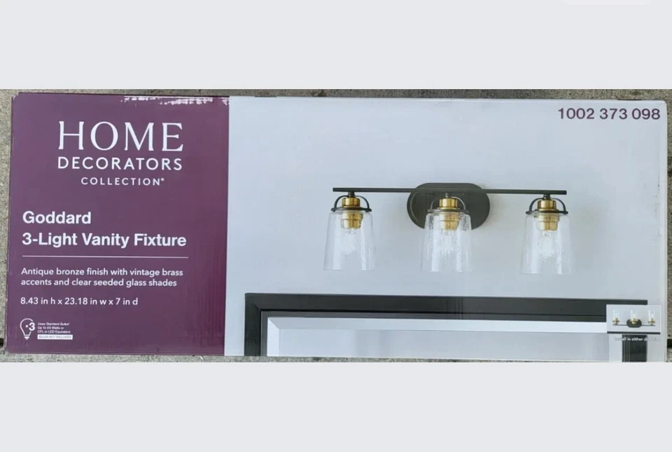 Tocador Goddard 4 Light negro/bronce Foto 2 de 2