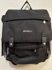 Eddie Bauer Back Pack Diaper Bag Crosstown Cascade Black Gray  Extra Accessory