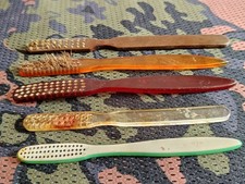 Lot Of 5x WW2 German Wehrmacht Soldiers Personal Tooth Brush Relics From Kurland