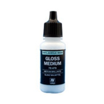 Vallejo Paint Supplies Gloss Medium (1/2 oz.) New