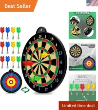 Dart Board - 12pcs Magnetic Darts - Excellent Indoor Game and Party Games - G...