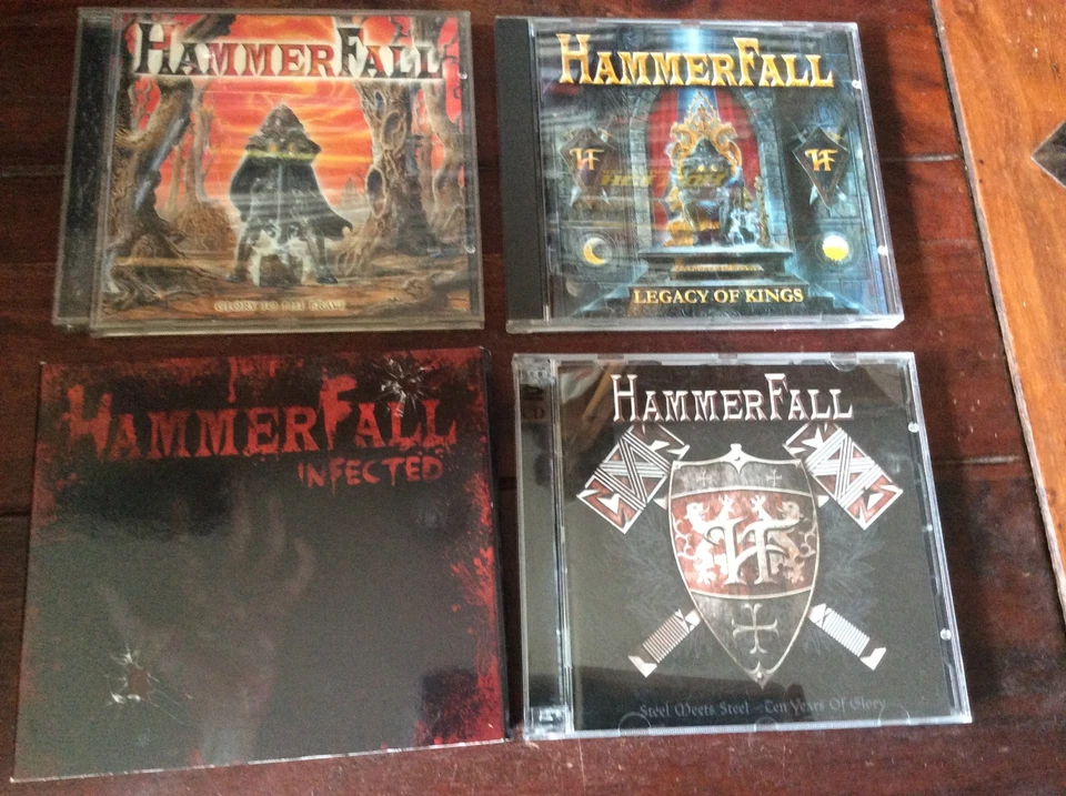 Hammerfall [4 CD Alben] Steel Meets Steel Infected Legacy of Kings Glory to the - Bild 1 von 1