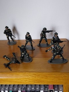 Airfix Matchbox Modern British Infantry Hand Painted X 7 Soldiers Nice Lot 👍