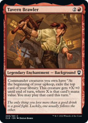 Tavern Brawler - Foil~200/361~NM~(CLB) - Commander Legends Battle for Baldur's G