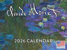 Claude Monet Calendar 2026 Impressionist Art Monthly Wall Calender 12 Month