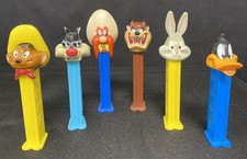 Six Looney Tunes Pez Dispensers Bugs Daffy Taz SpeedyYosemite Sam Sylvester