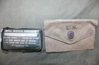 US Military Isue WW2 1943 Medical First Aid Kit Canvas Pouch Carlisle BandageT14