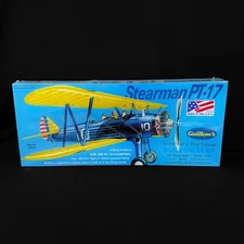 Balsa Wood Airplane Model Stearman Pt17 pilot trainer Guillows kit 803