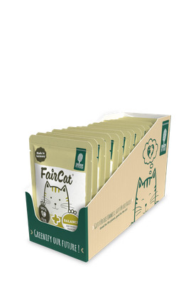 Green Petfood FairCat Balance (32x85g) | Nassfutter ohne Getreide | Vitamin C+E