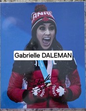 GABRIELLE DALEMAN SIGNED AUTOGRAPH SKATING 2018 OLYMPICS 8X10 PHOTO