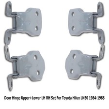 Pair Of 2 Door Hinges (Upper & Lower) For 1984-1988 Toyota Hilux LN50 MK2 - Left Side