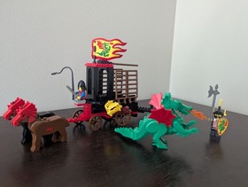 Vintage (1993) LEGO Castle - Dragon Knights set 6056 Dragon Wagon - RARE