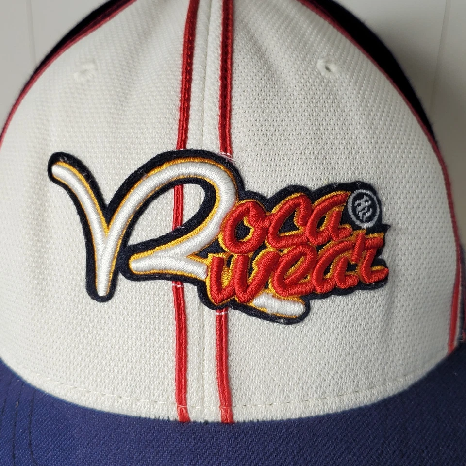 Rocawear Embroidered Logo Hat Baseball Cap Fitted Size 7 5/8 Wool Acrylic Y2K - Image 3 of 4